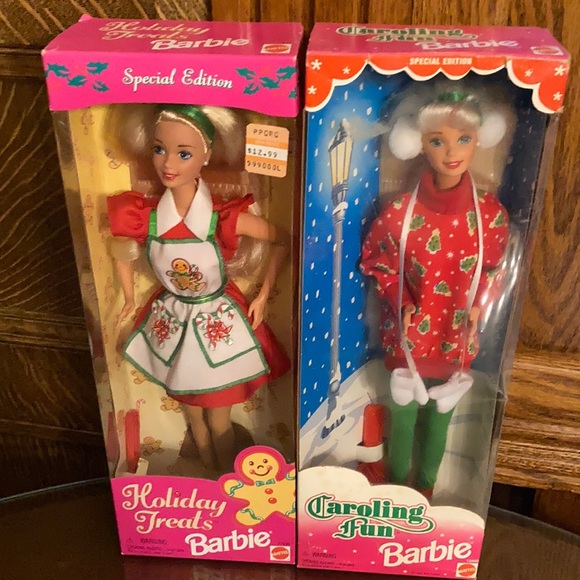 Barbie Other - A Christmas duo of vintage Barbies new in box! Both special editions- 1997 ,1995